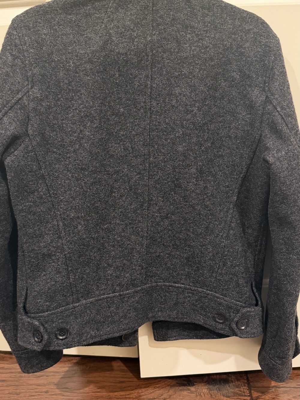 Theory Men's Gray Wool Blend Button-Front Jacket - Picture 2 of 5